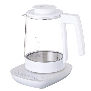 Electric Kettle 1.2L Electric Milk Modulator Glass Water Kettle Multy-Use Cordless Digital Kettle