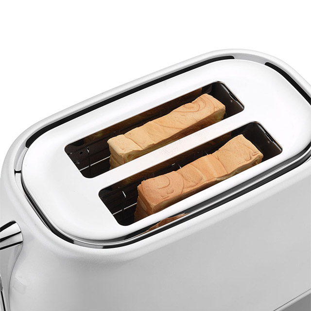 2-Slice Toaster Stainless Steel Toaster with LED Display 6 Bread Shade Setting Wide Slot