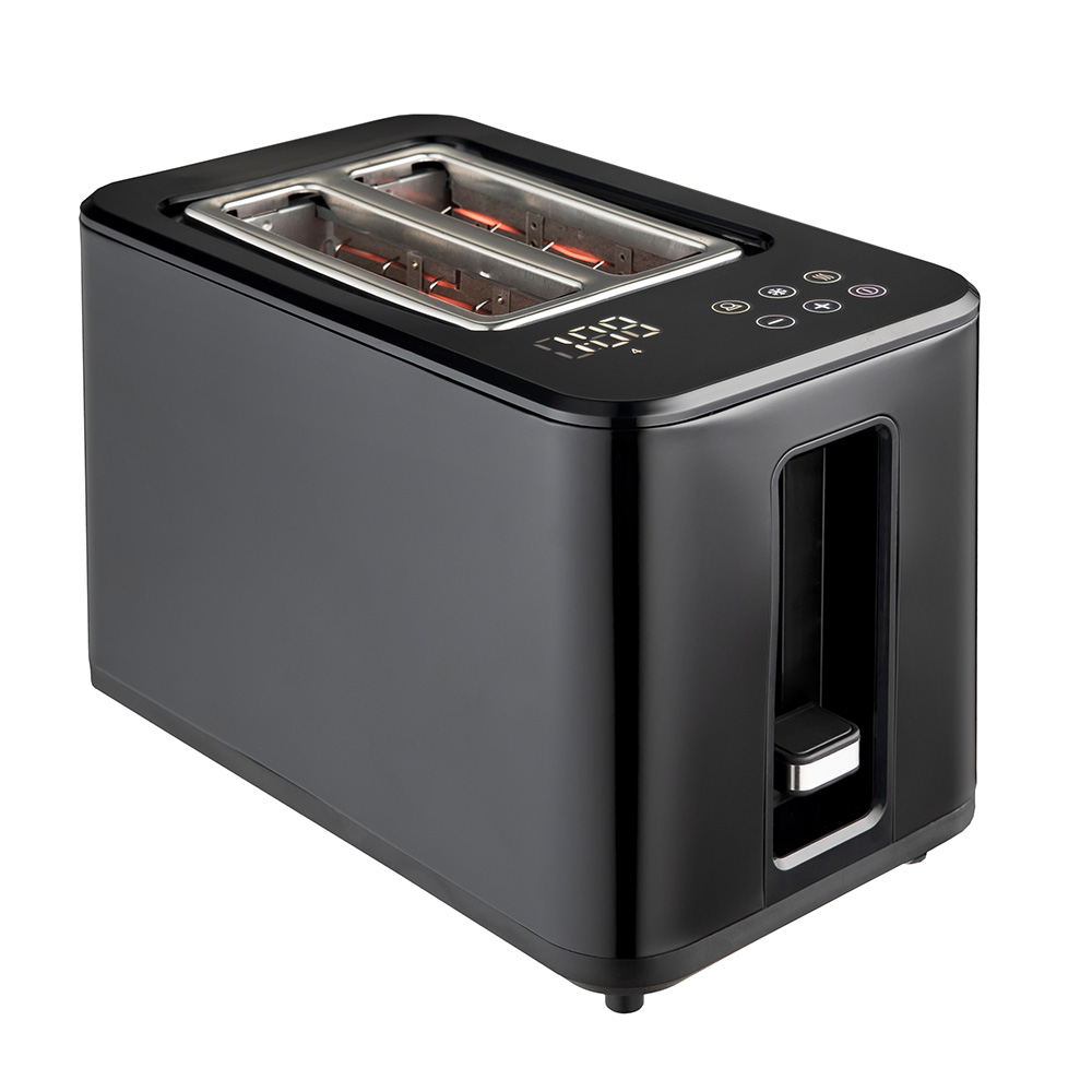 2-Slice Digital Toaster Stainless Steel Toaster with LED Display 6 Bread Shade Setting Wide Slot
