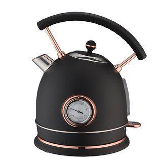 Electric Kettle 1.8L Retro Style Stainless Steel Water Kettle Cordless Electric Teapot with LED Indicator