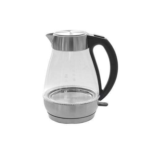 Electric Kettle 1.7L Glass Water Kettle Cordless Electric Teapot with LED Belt